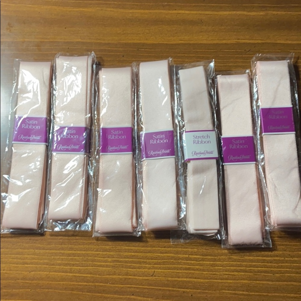 Russian pointe satin and stretch ribbon